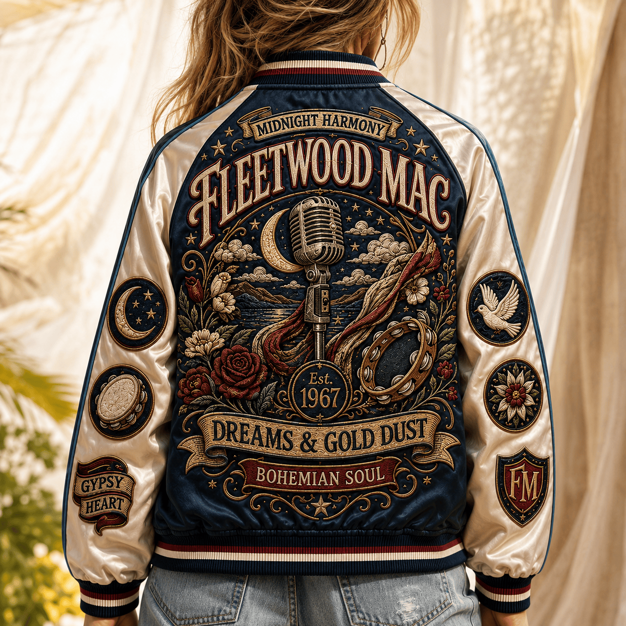 PREMIUM FLM SATIN BASEBALL JACKET NTNA